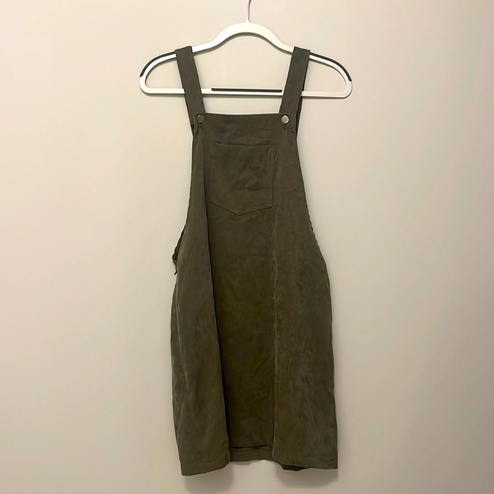Green Overall Dress